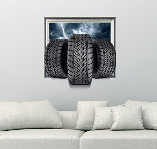 MIAORUI 3D (tire) stereo TV background wall wallpaper bedroom living room sofa HD self adhesive paper without leaving adhesive