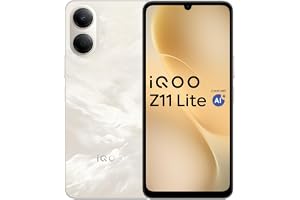 iQOO Z11 Lite 44W 5G (Solar Flame, 4GB RAM, 128GB Storage) | 6500mAh Battery with 44W Fast Charging* | Dimensity 6300 with 579k+ AnTuTu Score* | OriginOS 6.0 with AI Creation* & Private Space*