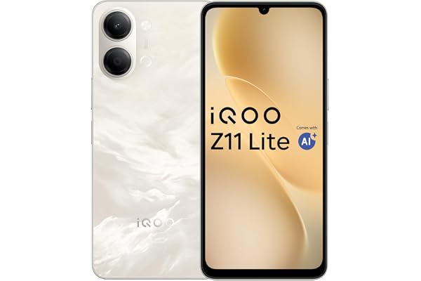 iQOO Z11 Lite 44W 5G (Solar Flame, 6GB RAM, 128GB Storage) | 6500mAh Battery with 44W Fast Charging* | Dimensity 6300 with 57