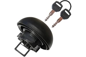 Junhui Tankdeckel mit Schloss, Tankverschluss Schwarz mit 2 Schlüsseln Kompatibel mit Renault Master II 1998–2010 Clio Kangoo Trafic