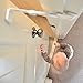 Door Buddy Baby Proof Door Lock with Adjustable Strap. No Need for Baby Gate. Child Proof Room with Litter Box while Cats Enter Easily. Installs in Seconds and is Simple & Convenient to Use. (Grey)