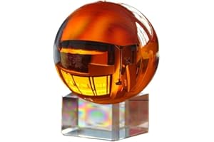 Besot Sfera di Cristallo Ambra Fotografia Earth No Scratch Magic Gem Ball Artigianato (60mm)