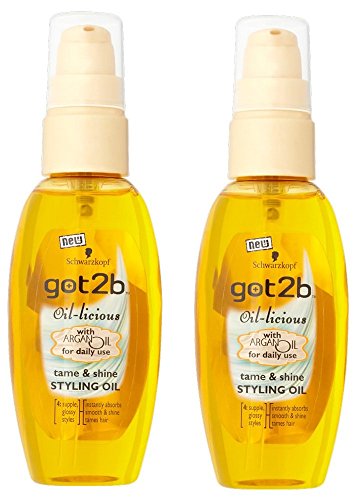 2 X Schwarzkopf Got2b Oil-Licious Styling Oil- 50ml