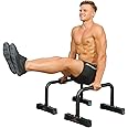 Push Up Bars Parallettes Dip Bars, Strength Training Pushup Stands for Bodyweight Workout & Home Gym Exercise Crossfit, Gymnastics, & Bodyweight Training Workouts