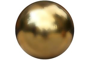 Clevoers Jardin Décorative Décoration Réfléchissante en Acier Inoxydable,Ornement Jardin, Acier Inoxydable,d'or