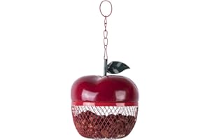 ESSCHERT DESIGN Fallen Fruits Ltd - Mangiatoia per dadi a forma di mela, colore: Rosso