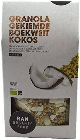 Raw Organic Food - Granola Gekiemde Boekweit Kokos/Sprouted Buckwheat &amp; Coconut Granola - 250g (Case of 6)