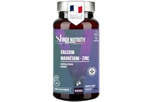 Calcium, Magnésium, Zinc, Capital Osseux & Énergie, 90 Gélules, VINDI NUTRITY, Fabriqué en France