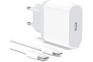 Anigaduo 20W USB C Ladegerät und 2M Ladekabel Kabel für iPhone 14/14 Pro/14 Pro Max/14 Plus/13/12/11/SE, USBC Netzteil Stecker Power Adapter Schnellladegerät Ladestecker Schnellladekabel Ladeadapter
