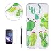 Produktbild Silikonhülle für Moto G4 Play, Hancda Weich TPU Durchsichtig Schutzhülle Silikon Transparent Handyhülle Klar Case mit Muster Ultradünn thin Gummi Bumper Cover Handytasche Kratzfest Rückseite Schale Etui für Motorola Moto G4 Play - Grün Kaktus