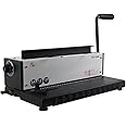 Rayson TD-1200 Wire Binder, 3:1 Pitch and 34 Hole Square Hole Wire-Loop Binding Machine, 12 Sheets Punching Capacity, Binding Up to 120 sheets (A4,80g)