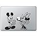 Produktbild Macbook Aufkleber Macbook Vinyl Decal Sticker Aufkleber "Mickey Mouse" Lovely Catoon Mac/Macbook, Motiv:, Vinyl, schwarz, 6.9"hx10.8"w