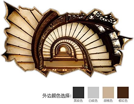MIAORUI 3D palace ladder, creative ladder, fashion personality, desktop stickers, waterproof and dustproof, leaving no glue,colour