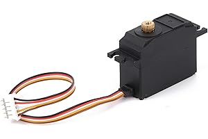 DRFEIFY RC Metal Servo, Metal Gear Servo Część zamienna kompatybilna z 1/12 12428/12427/12423/12628 RC Model samochodu