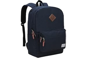 RAVUO Sac à Dos Scolaire, Unisex Classique Résistant à L'eau Sac à Dos Ordinateur Portable pour Hommes et Femmes Sacs à Dos loisir Sac à Dos Voyage pour Ordinateur Portable de 15 Pouces