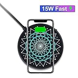 👑【15W SCHNELLES LADEN】Dieses duale kabellose Ladegerät kann automatisch dem geeigneten Lademodus entsprechen und ermöglicht ein schnelles und sicheres kabelloses Laden. Unterstützung Huawei P30 pro und XIao Mi 9 15W Schnellladung, vergleichbar mit der Original-Ladegerät, Es unterstützt 7,5 watt schnellladung für iphone 8/8 plus / x / xs / xs max / xr, 10 watt für samsung galaxy s10 / s10 plus / s10 e / note 9 / s9 / s9 plus / note 8 / s8 / s8 plus, 5W für andere QI-fähige Geräte.