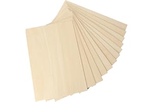 JMIATRY 24 Pcs Balsa Wood Sheets, 300x200x2mm Plywood Sheet, Unfinished Basswood Sheets for Home Decoration, DIY Crafts Projects, Woodcraft Model, Painting and Engraving