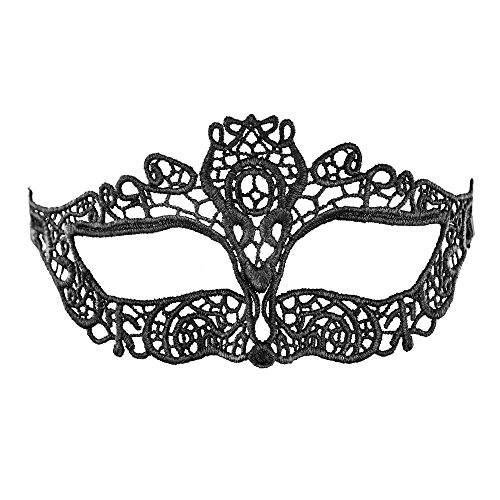 Amynetti venezianische Maske aus geformten Stoff mit Satinbänder