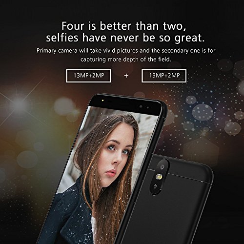 UHANS MAX 2 Smartphone 6,44 Zoll FHD Android 7.0, Octa-Core 4GB RAM + 64GB ROM 13.0MP + 2MP RÃ¼ckfahrkamera + 13.0MP + 2MP Frontkamera 4300mAh Akku Fingerabdruckerkennung, Dual SIM Ohne Vertrag