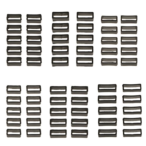 10 X Gummi Uhrenarmband Schlaufe Schnalle Halter für Uhrenarmbänder – 22mm Breite - 5