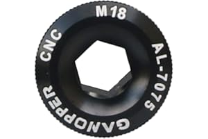 GANOPPER M18 Crank Screw 18mm Crankset Nut for 590 596 XT XTR SLX crankset (M18)