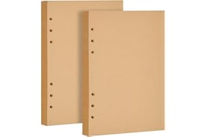 NAROSEBE 160 Blatt Nachfüllpapier A5 Ringbuch 6 Loch, Notizpapier A5 Nachfüllbar, Refill Paper A5 Nachfülleinlagen, A5 Notizbuch Einlagen Nachfülleinlagen für A5 Notizbuch, Tagbuch, Skizze, Malerei