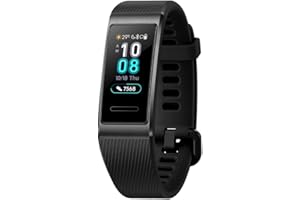 Huawei Band 3 Pro - Bracelet Connecté (GPS, Ecran tactile, Rythme cardiaque, Résistance 5ATM, autonomie jusqu'à 14 jours) Noir