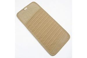 SZSS-CAR CD-Halter für Auto-Sonnenblende, Beige, 2 Stück