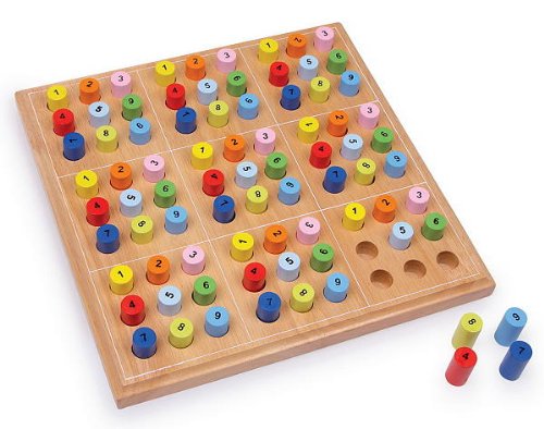 Brettspiel SUDOKU Spiel Holzspiel Holzbrettspiel Holz-Sudoku Holz NEU 2489 OVP