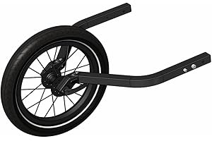 ‎QERIDOO Qeridoo 14" Joggerrad für Zweisitzer 2022 | Zubehör für Fahrradanhänger | Jogger-Umrüstsatz | Laufrad-Set für sportliche Nutzung