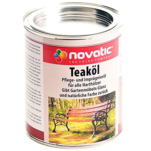 Preisvergleich Produktbild Novatic Teaköl Pflegeöl Imprägnieröl für Hartholz 750ml