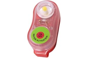 Kopinma Life Jacket Strobe Light, Rescue Vest LED Light, Automatic Light Lamp LED Seawater Self Lighting Saving Flashlight for Emergency Water Survival, Range Rescue