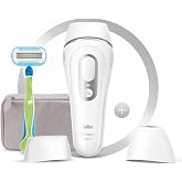 Braun Silk Expert Pro 3 PL3133 300,000 Pulsed, New Generation IPL + Travel Bag with 2 Heads, White