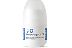 SWEAT GUARD® Underarm Antiperspirant - Roll On 50ml. Fragrance Free, Anti-Sweat Antiperspirant For Armpit - Controls Excessive Sweating & Odour. Maximum Effect Hyperhidrosis Treatment For Dry Armpits