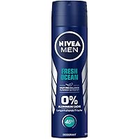 Nivea Men Fresh Ocean Deodorant Spray, 150 ml - Non-Aluminium