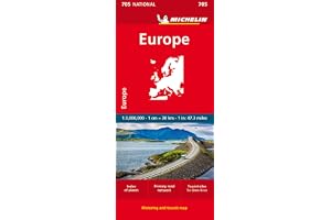Europe - Michelin National Map 705: Straßen- und Tourismuskarte 1:3.000.000