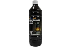 Transtools Lamp Oil Clear Refined Lantern Torch Oils for Indoor and Outdoor Use 1 Litre