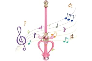 WINBST - Bacchetta da fata o principessa, per bambini, con lucine e musica, anime, ideale per cosplay