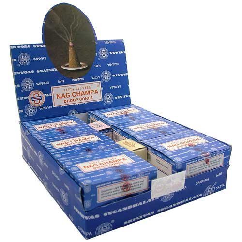 Sai Baba - Incense Cone, Nag Champa 12 Cones 12 per box by Nag Champa