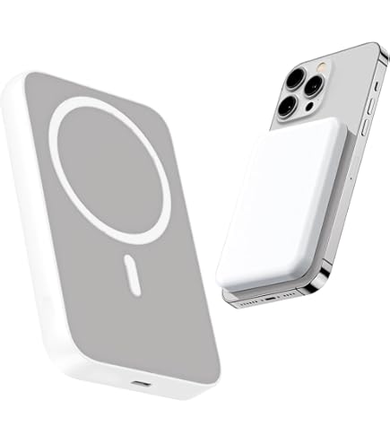 Magnetische Wireless Powerbank 10.000 mAh, 20 W, haftet magnetisch an der Handyrückseite, ideal