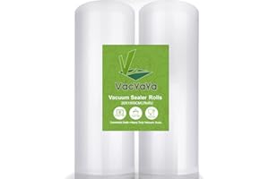 VacYaYa 2 Rollos 20X1500cm Rollo Bolsas Envasar al Vaci Vacio Alimentos Bolsas de Vacío de Alimentos,Bolsas para Envasar al Vacío Envasado al Vacío para Alimentos Sin BPA