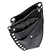 Anself Leather Barber Scissor Hairdressing Holster Pouch Holder Case with Waist Shoulder Belt Rivet Clips Bag