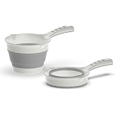 Deconox Katlanabilir Maşrapa, Katlanır Banyo Maşrapası, Akordiyon Ko&ccedil;ero (27cmx17cmx4cm)