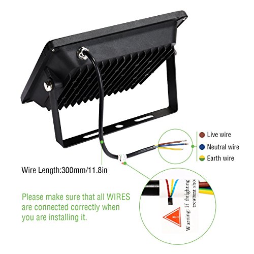LE 30W Fluter led Flutlicht ersetzt 75W Hochdrucknatriumlampe kaltweiß IP66 wasserdicht 2250lm led Außenleuchten Flutlichtstrahler Strahler Scheinwerfer für Innen- und Außenbereich - 3