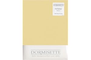 Dormisette Biber Bettlaken zum Auflegen 150x250 cm Farbe: Vanille
