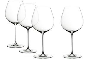 RIEDEL Veritas Old World Pinot Noir-vinglas, 4-pack, klart kristall, premium maskintillverkat