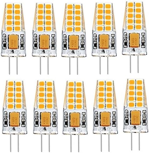 Sazu Itou 10 Pack G4 Led Bulbs 3.5 W 20 x 2835 SMD LED Bulb, Equivalent to 35 W Halogen, 310lm White 12 V DC/AC, 360 ° Beam Angle LED Lamps Bulb Energy Class A +