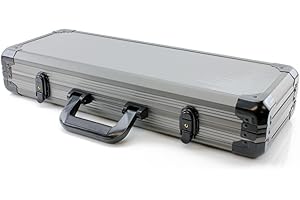 Versa Games 500pc Deluxe Poker Chip Case in Gray Color