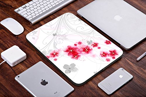 SIDORENKO Tablet PC Tasche f  r 10 - 10 1 Zoll   Universal Tablet Schutzh  lle   H  lle Sleeve Case Etui aus Neopren  Rosa   Wei  