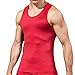 Produktbild Herren Tank Tankshirt Top Ärmellos Muskelshirt Fitness Gym Sport Vest Männer Sommer Tops Jersey Sport Weste Rundhals Unterhemden Trainingshirt Tanktop Casual Shirts ABsoar (M, Rot)